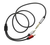 Zerodeko Cable Adaptador de Audio Rca Cable de Transferencia Profesional para Amplificador y Micrófono Resistente y Flexible para Equipos de Sonido