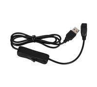 Zerodeko Cable de Extensión USB con Botón de Encendido Apagado Línea Cable de Alimentación Macho Hembra para Ventiladores de PC Lámparas LED de Escritorio y Bancos de Energía Controlador