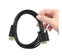 Zerodeko Cable Displayport a Vga de 1,8 M Chapado en Oro, Adaptador para Monitor y Proyector, Cable de Alta Velocidad Compatible Mini-displayport para Conexión de Vídeo HD