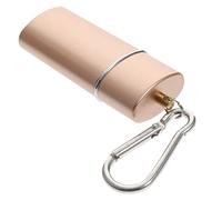 Zerodeko Caja Cenicero Llavero Cenicero Portátil Cenicero Llavero Multifunción Cenicero En Forma De Rectángulo Cenicero con Llavero Cenicero Portatil De Bolsillo Golden Metal