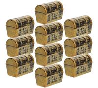 Zerodeko Caja De 10 Uds. Mini Cofre Del Cofre Del De Los Niños Modelo De Del Fingir Pirata Decoración De Mesa De Joyas Accesorios El Plastico Ob11 Miniatura