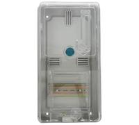 Zerodeko Caja de Contador de Electricidad Exterior de Plástico PC Transparente Vivienda Caja Eléctrica Monofásica Resistente Intemperie Tapa Visible para Medidor de Energía