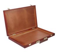 Zerodeko Caja de Madera para Pinturas y Lápices de Dibujo Portátil con Compartimentos Organizadores Estuche Artístico Ligero y Compacto para Acuarelas y Óleos para Estudiantes y Artistas