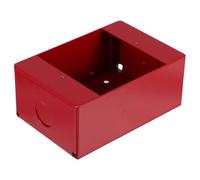 Zerodeko Caja de Pulsador de Llamada Manual, Caja del Botón de Liberación de Salida, Metal, Rojo, Fácil Instalación, Fácil de Limpiar, para Oficina y Bricolaje