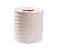 Zerodeko Caja Dispensador De Papel Higiénico Decoración De Cristal Porta Pañuelos Redondo Cubierta Tejido Sostenedor del Tejido Titular Papel Seda Metal Rollo