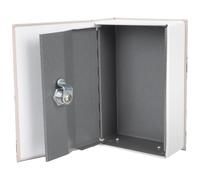 Zerodeko Caja Fuerte Decorativa Forma Libro Metálica Cerradura de Combinación Caja de Seguridad Hueca para Almacenamiento Secreto en Oficina y Hogar Objetos Pequeños