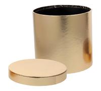 Zerodeko Caja Redonda para Flores Tapa Mini Caja Floral Dorada para Arreglos Embalaje para Ramo Adecuado para San Valentín y Bodas Artes y Manualidades