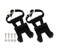 Zerodeko Calapiés Fijos para Ciclismo Correas, Clips de Reposapiés Reemplazables de Plástico y Metal para Pedales de Bicicleta, Fácil de Usar para Montar Bicicletas
