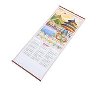 Zerodeko Calendario de Pared 2027 Año Cabra Diseño Tradicional en Papel, Fácil de Colgar para Oficinas y Salones, Decoración Natural y Artística