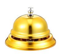 Zerodeko Campana de Servicio de Metal Dorada para Restaurantes y Bares, Fácil de Transportar y Almacenar, Adecuado para Atención al Cliente y Recepción Varios estilos