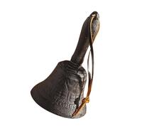 Zerodeko Campana Vintage de Hierro Estilo Retro y Diseño Ornamentado, Timbre de Servicio Multifuncional Extra Fuerte para Adornos del Hogar y Señalización Color Aleatorio