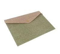 Zerodeko Carpeta de Archivo de Fieltro Grueso Pequeño 23,5x16 Cm Verde Militar Cierre de Botón a Presión Organizador de Documentos para Oficina y Escuela Bolsa para Documentos Portátil