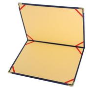 Zerodeko Carpeta de Portafolio Resistente Esquinas Metálicas Tamaño Grande para Almacenamiento de Archivos y Uso en Entrevistas Profesionales