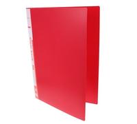 Zerodeko Carpeta Organizadora de Documentos A3 Roja 40 Hojas Interiores de Plástico Pp, Alta Capacidad y Fácil Acceso para Reuniones y Oficina