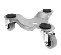 Zerodeko Carro para Mover Muebles Plataforma Rodante Gris y 3 Ruedas Giratorias, Herramienta Móvil para Transportar y Deslizar Muebles Pesados en Hogar y Oficina