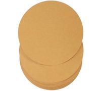 Zerodeko Cartón Redondo para Scrapbooking 17X17 CM Papel de Dibujo Artesanal de Color Kraft 40 Piezas Gruesas para Pintura Caligrafía y Manualidades Artísticas