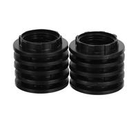 Zerodeko Casquillos Portalámparas E14 con Anillo Roscado de Plástico Negro, Diámetro Interior 2,8 Cm, Pack de 10 Unidades para Reemplazo y Montaje en Iluminación del Hogar, Compatible