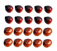 Zerodeko Castañas Decoracion de Espuma, Varios Estilos 20 Piezas Realistas y Ligeras, Seguras, de Fina Elaboración, para DIY y Tienda para Castañada y Navidad