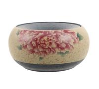 Zerodeko Cenicero de cerámica con Embudo - Cenicero de Porcelana Vintage para Mesa de Patio Exterior - Recolector de Cenizas con diseño de Estilo Chino para cafetería en casa, 14 cm (5,5 Pulgadas)