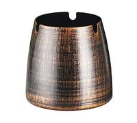 Zerodeko Cenicero Metálico Retro Creativo para Hogar y Restaurante Diseño Vintage Rústico Cenicero de Alta Gama para Cigarrillos Decoración Práctica y Elegante