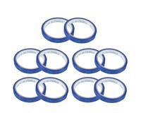 Zerodeko Cinta de Sellado Azul para Máquinas Atadoras de Supermercado, 1.2 Cm de Ancho, Material Bopp Resistente al Desgaste, 10 Rollos de 30 M para Embalaje y Bolsas de Productos