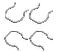 Zerodeko Clip del Conector del Inyector de Combustible, Hierro, 4 Pcs, Plata, para Motores 6.0 L, Compatible con Vehículos 03-10, Evita Fugas