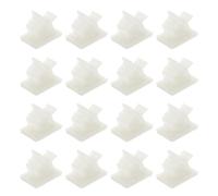 Zerodeko Clip Organizador de Cables Autoadhesivo Ajustable 100 Unidades Blancas para Gestión de Cables en Oficina Coche y Hogar de Alambre para Escritorio y Regleta