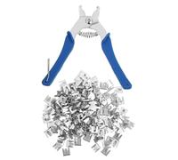 Zerodeko Clips de Alambre para Jaulas de Conejos y Gatos de Hierro Plata Alicates para Reparación Segura y Proyectos DIY de Jaulas de Mascotas