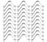 Zerodeko Clips de Resorte en Forma de V para Kayak y Postes de Tienda, 40 Piezas, Botón Pulsador Doble Cabeza Hueco de 7 Mm, Clips de Fijación Telescópicos para Paraguas y Equipo de