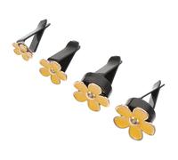 Zerodeko Clips Para Ambientador De Coche Metálicos Flores Margaritas 4 Piezas Decoración Interior Coche Ventilación Primavera Mujer