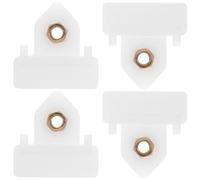 Zerodeko Clips para Canal de Vidrio de Coche 4 Piezas, Retenedor Plástico Ajustable para Regulador de Ventana, Soporte para Puerta de Vehículo Compatible Camiones y Automóviles