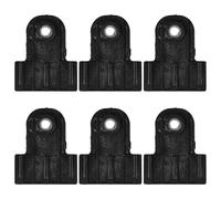 Zerodeko Clips para Canal de Vidrio de Coche y Camión, 6 Unidades de Plástico Negro, Soporte para Regulador de Ventana, Fijación Estable para Reparación y Mantenimiento Automotriz