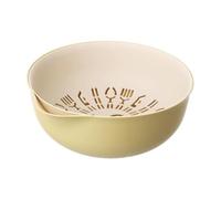 Zerodeko Colador de Plástico con Cesta de Drenaje Desmontable y Diseño de Boca para Verter, Cesta Coladora Versátil para Lavar Frutas y Verduras en Cocina