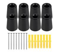 Zerodeko Colgador Vertical para Snowboard y Esquís de Pared, Soporte de Almacenamiento Tornillos, 8 Ganchos de Plástico y 8 Soportes, Montaje Seguro para Guardar Tablas Largas en