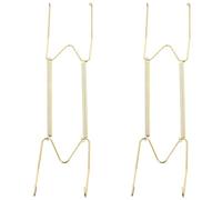 Zerodeko Colgadores Invisibles para Platos de Pared, Soporte Metálico Decorativo W 12 Pulgadas, Juego 2 Piezas, Resorte Ajustable para Exhibición y Almacenamiento Seguro en Cocina y