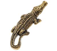 Zerodeko Colgante Accesorio Diseño de Cocodrilo de Latón de Llavero Vintage para Hacer Joyas y en Uso Diario o Fiestas