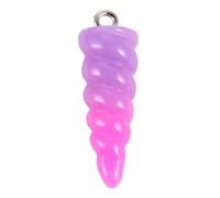 Zerodeko Colgantes de Resina Accesorios para Manualidades para Hacer Joyas DIY 20 con Forma de Cuerno de Unicornio y Adornos de Llaveros