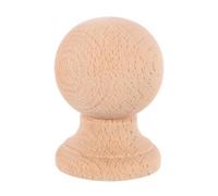 Zerodeko Columnas Decorativas De Madera Barras para Cortinas Balaustres De Escalera Remate Redondo De Madera Sin Terminar Remates Decorativos para Postes De Cama Remates De