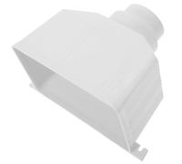 Zerodeko Conector de Bajante de Pvc para Canalón Exterior, Desviador de Agua de Lluvia 110x75 Mm, Accesorio Resistente y Compatible para Drenaje y Canaletas de Aguas Pluviales