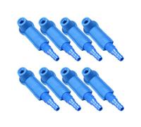 Zerodeko Conector del Cambiador de Líquido de Frenos Herramienta para Reparación Automotriz 8 Piezas, Plástico Azul, Diámetro 4mm Operaciones Manuales para Automóvil