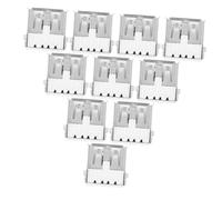 Zerodeko Conector USB Hembra 90 Grados Tipo, Adaptador de Reemplazo Borde Enrollado y Cubierta Posterior, 100 Piezas para Reparación y Soldadura de Puertos USB Interiores, Alta Velocidad
