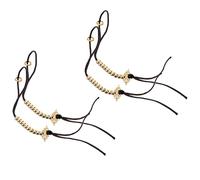 Zerodeko Contadores de Oraciones de Latón 2 Piezas para Meditación y Oración Budista Contador Manual Pequeño Portátil para Rezar Dedos Accesorio DIY para Pulseras y Ceremonias Religiosas