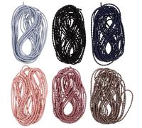 Zerodeko Cordón Elástico para Joyería DIY 6 Piezas 5 M Colores Pastel Variados para Pulseras Collares y Manualidades Accesorios para Abalorios y Bricolaje