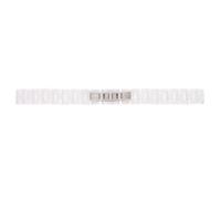Zerodeko Correa Pulsera de Cierre Doble Color Claro Cerámica de Reloj Plana de Botón, Segura Piel, Estilo de Boca Elegante