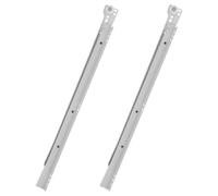 Zerodeko Correderas para Cajones de 35 Cm, Riel Deslizante Lateral de Dos Vías, 2 Piezas, Acero Recubrimiento en Polvo, Rodillos Autolubricantes, Soporte Alta Carga para Muebles y
