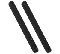 Zerodeko Correderas para Cajones de Armario 180 Mm Negras, Guías Laterales de Riel para Muebles, Correderas Debajo Cajones, Deslizadores Silenciosos y Duraderos para Tocadores y Cajoneras