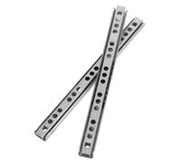 Zerodeko Correderas para Cajones Extensibles de 182 Mm, Rieles Deslizantes de Acero Rodamientos de Bolas, Diseño Estrecho de 17 Mm para Espacios Compactos, Guía de Doble Dirección