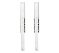 Zerodeko Correderas para Gabinetes de Aleación de Aluminio 16Mm de Ancho Mini Rieles Extensibles 100Mm Doble Dirección 2 Piezas para Cajones y Muebles Uso Doméstico y Armarios