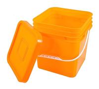 Zerodeko Cubeta Sellada Contenedor De Detergente Para Ropa Balde Con Tapa Dispensador De Cereales Con Depósito De Granos Cubo De Pintura Cubo De Pesca Grado De Comida El Plastico