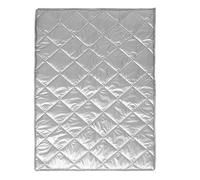 Zerodeko Cubierta para Congeladores Funda para Congelador Interior y Exterior de Aluminio y Tela Oxford, Plata, y Anti-uv, Imanes, para Vitrinas y Espacios Comerciales y Domésticos